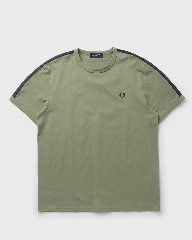 Fred Perry CONTRAST TAPE RINGER T-SHIRT green