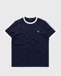 Fred Perry Taped Ringer TEE blue