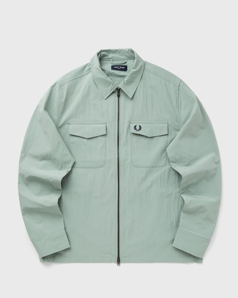 Fred Perry ZIP THROUGH OVERSHIRT green