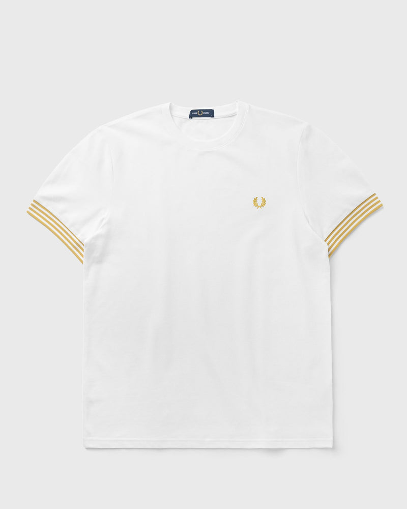 Fred Perry STRIPED CUFF T-SHIRT white