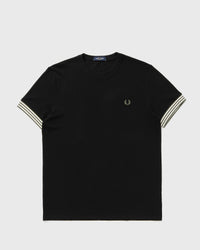 Fred Perry Striped CUFF T-shirt black