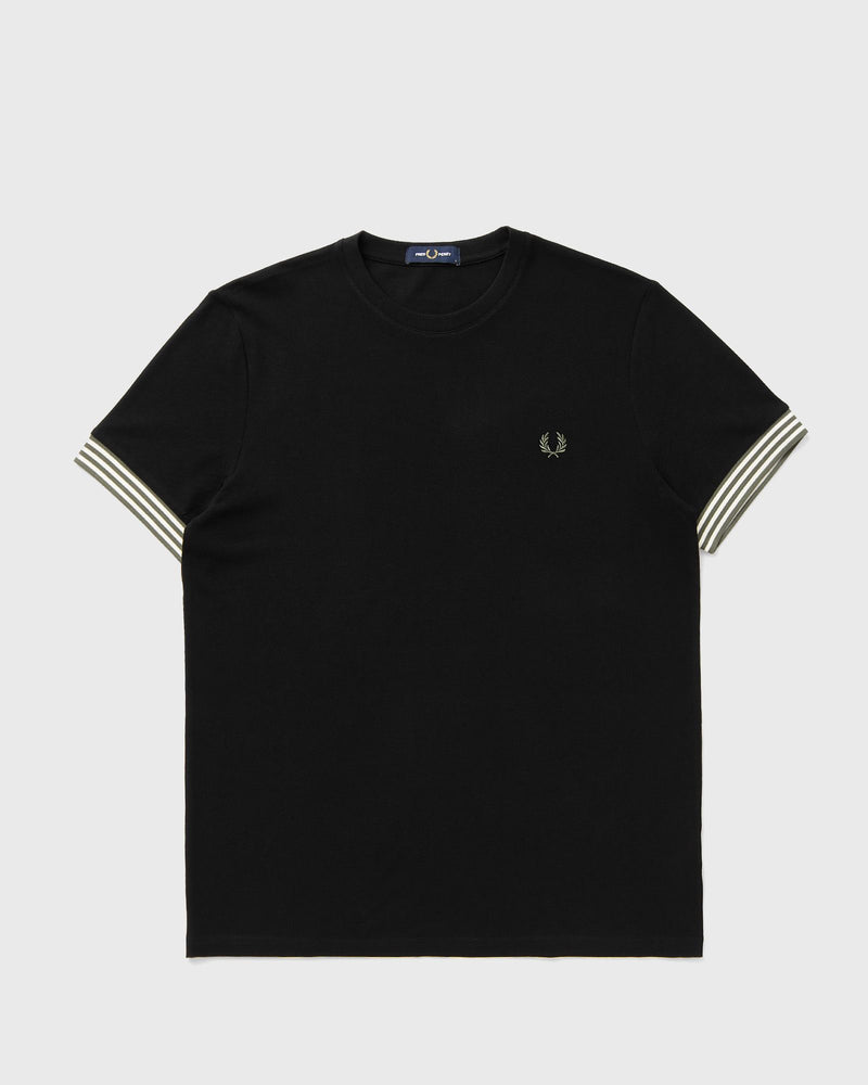 Fred Perry STRIPED CUFF T-SHIRT black