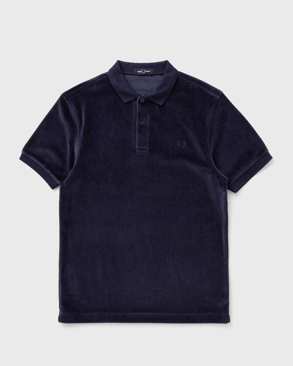 Fred Perry Velour Zip Neck Polo Shirt