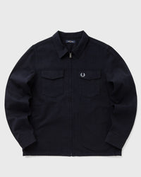 Fred Perry Twill ZIP Through Overshirt blue