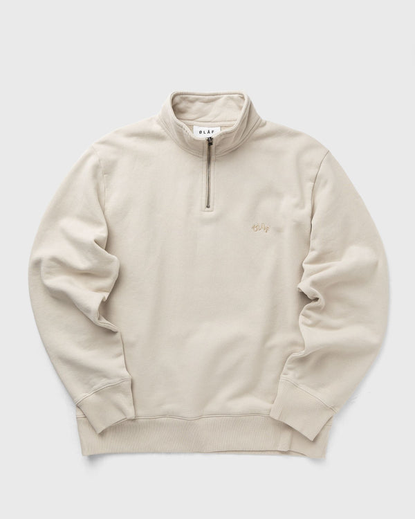 LF SIGNATURE ZIP MOCK beige