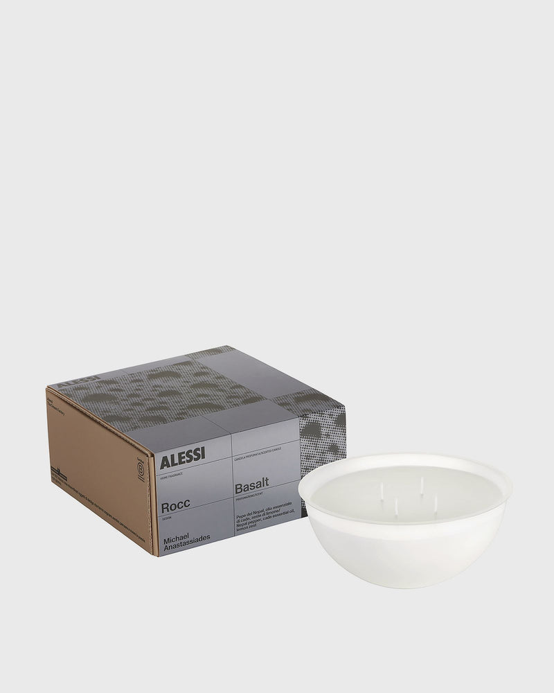 Alessi Rocc,duftkerze Basalt M - 600gr