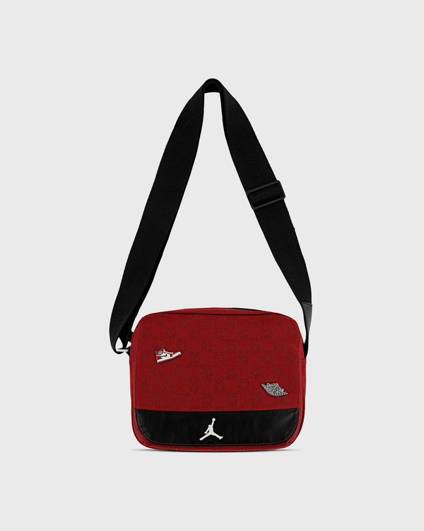 Jordan JAM MONOGRAM MINI MESSENGER BAG red