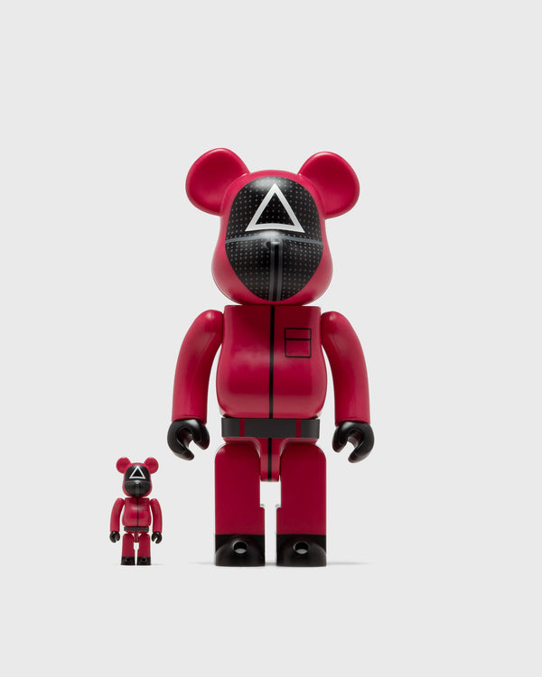 MEDICOM BEARBRICK 400% SQUID GAME SOLDIER 2-PACK red