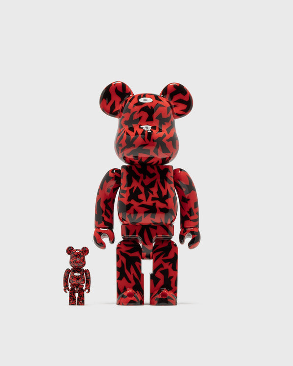 MEDICOM BEARBRICK 400% ALFRED HITCHCOCK THE BIRDS 2-PACK black|red