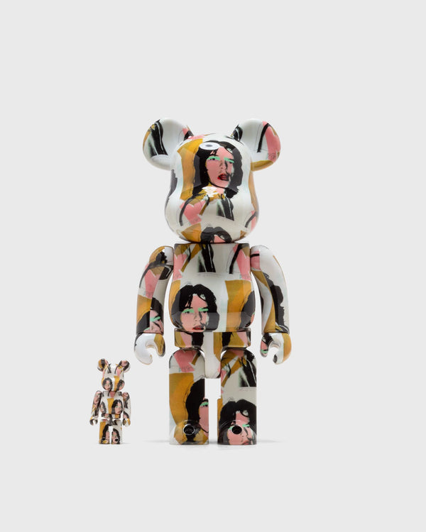 MEDICOM BEARBRICK 100% 400% ANDY WARHOL MICK JAGGER multi