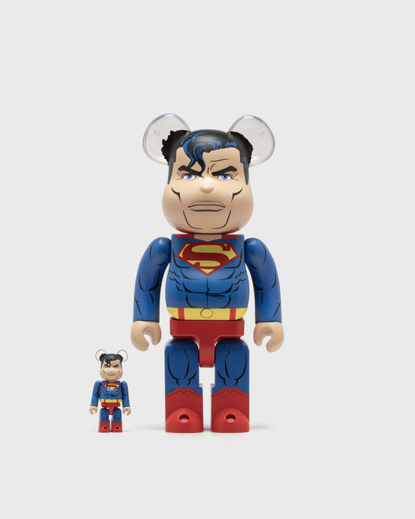 MEDICOM BEARBRICK 100% 400% THE DARK KNIGHT RETURNS SUPERMAN multi