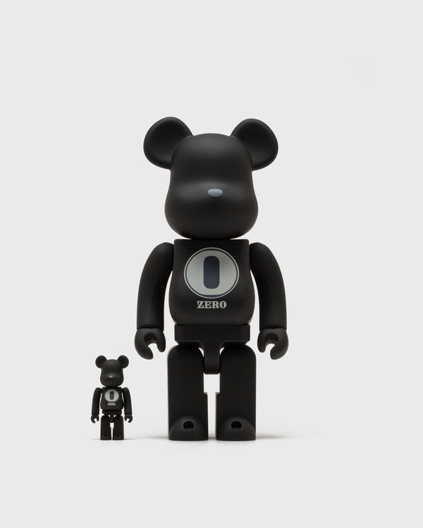 MEDICOM BEARBRICK 100% 400% ROBERT INDIANA X FRAGMENTDESIGN RUBBER BLACK black