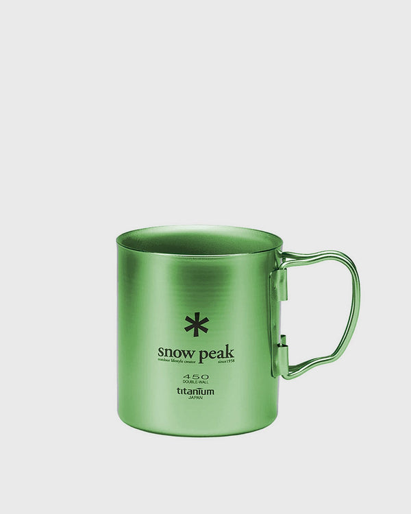 Snow Peak TITANIUM SINGLE WALL MUG 450ML green