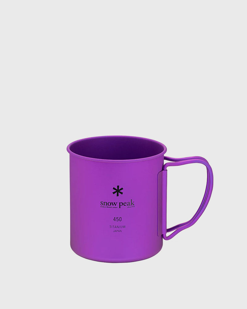 Snow Peak Ti-Single 450 Colored Cup Purple