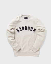Barbour Prep Logo Crew Sweatshirt White