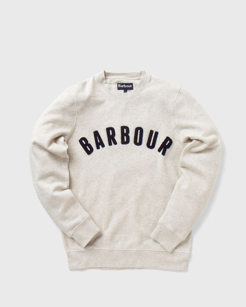 Barbour Prep Logo Crew Sweatshirt White
