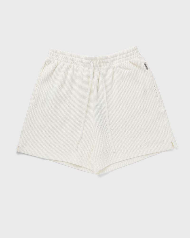 Represent WAFFLE SHORTS white