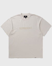 Represent Embroidered Serif Logo T-shirt grey