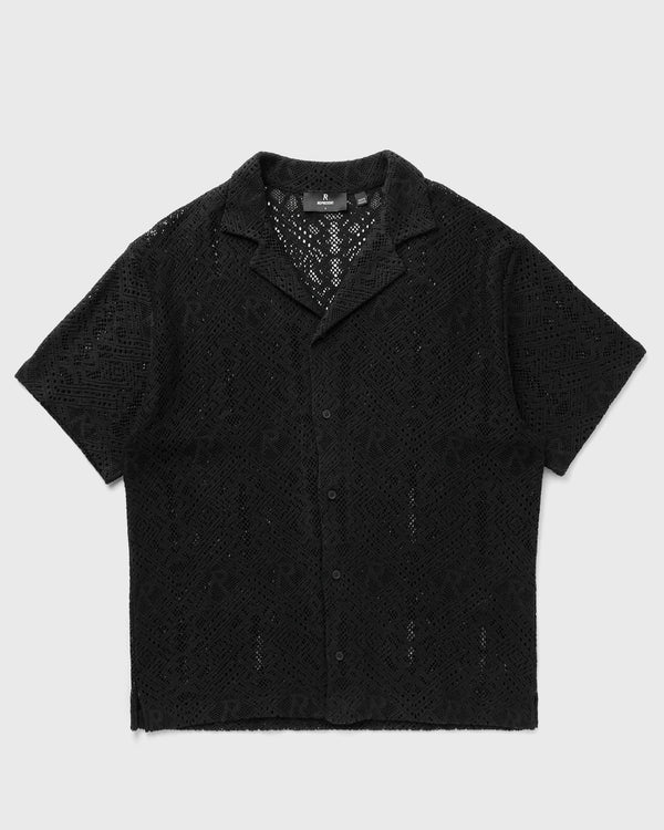 Represent ALL OVER CROCHET SHIRT black