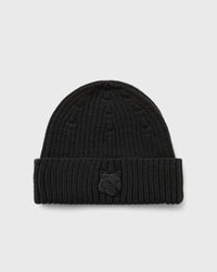 Maison Kitsune FOX HEAD Beanie Charcoal-taille Unique grey