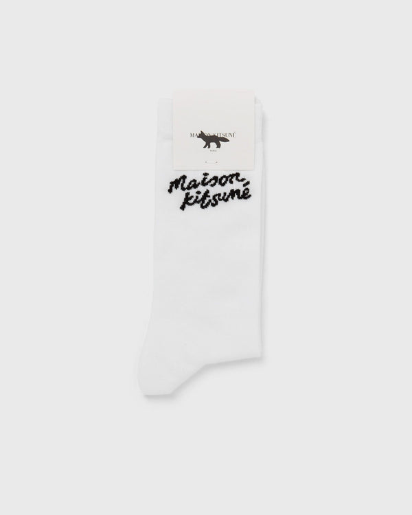 Maison Kitsune MAISON KITSUNE HANDWRITTING SOCKS white