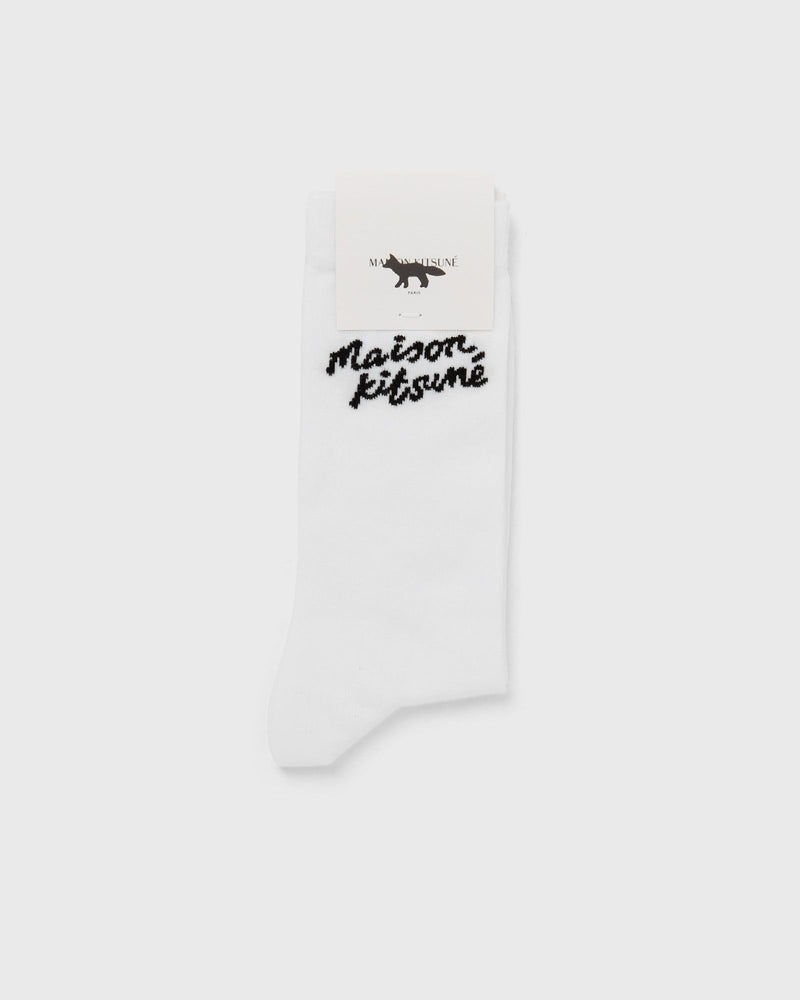 Maison Kitsune MAISON KITSUNE HANDWRITTING SOCKS white