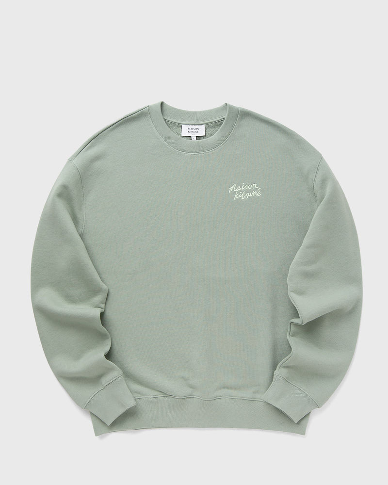 Maison Kitsune Handwriting Comfort Sweatshirt green