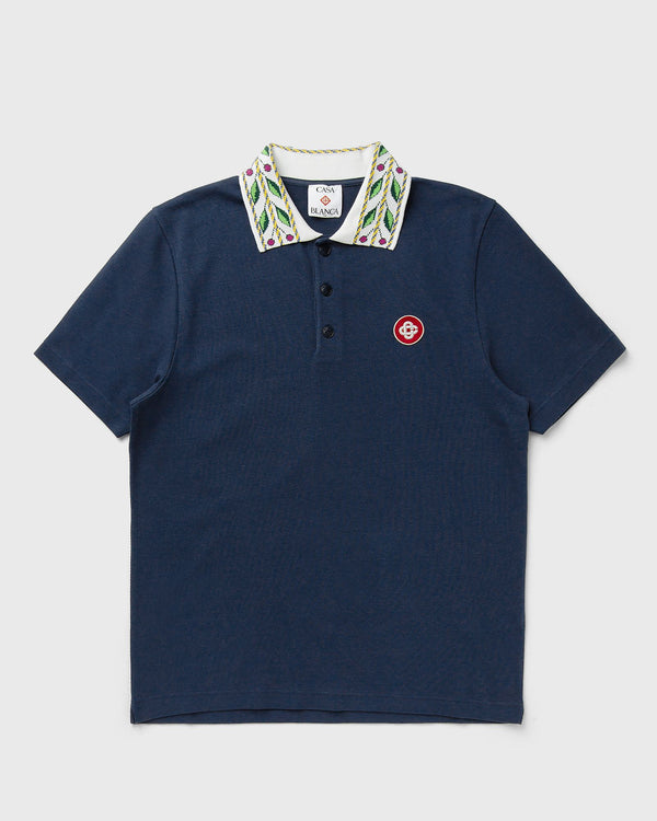 Casablanca CLASSIC LAUREL PIQUE POLO blue