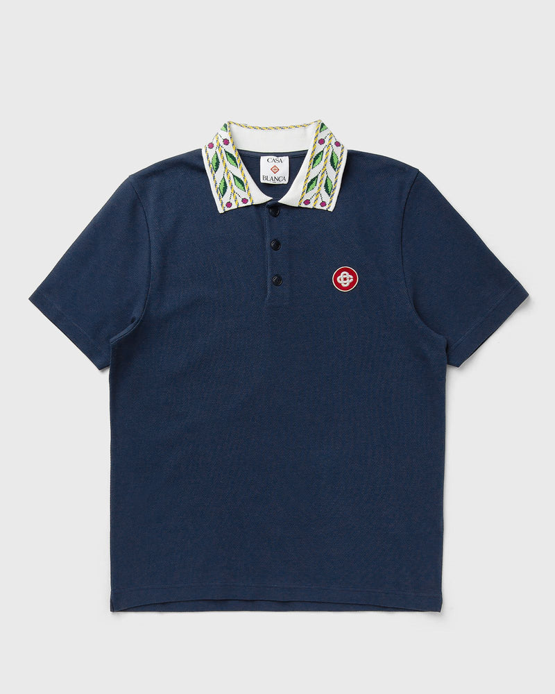 Casablanca CLASSIC LAUREL PIQUE POLO blue