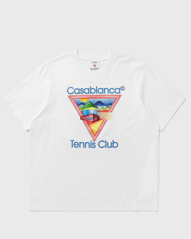 Casablanca TENNIS CLUB ICON PRINTED T-SHIRT white