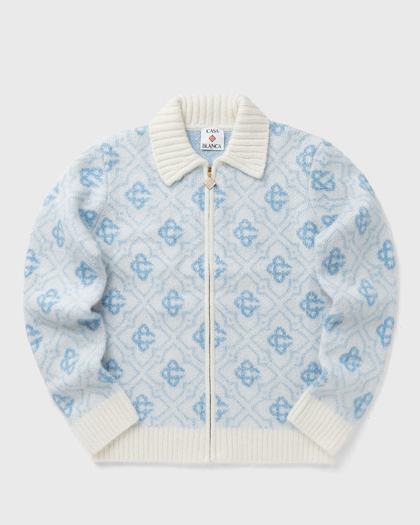 Casablanca MONOGRAM ZIP UP blue|white