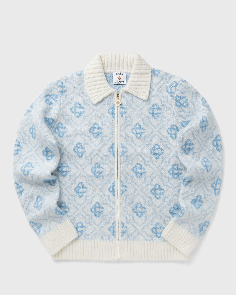Casablanca MONOGRAM ZIP UP blue|white