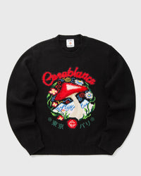 Casablanca Mushroom Emblem Intarsia CREW black