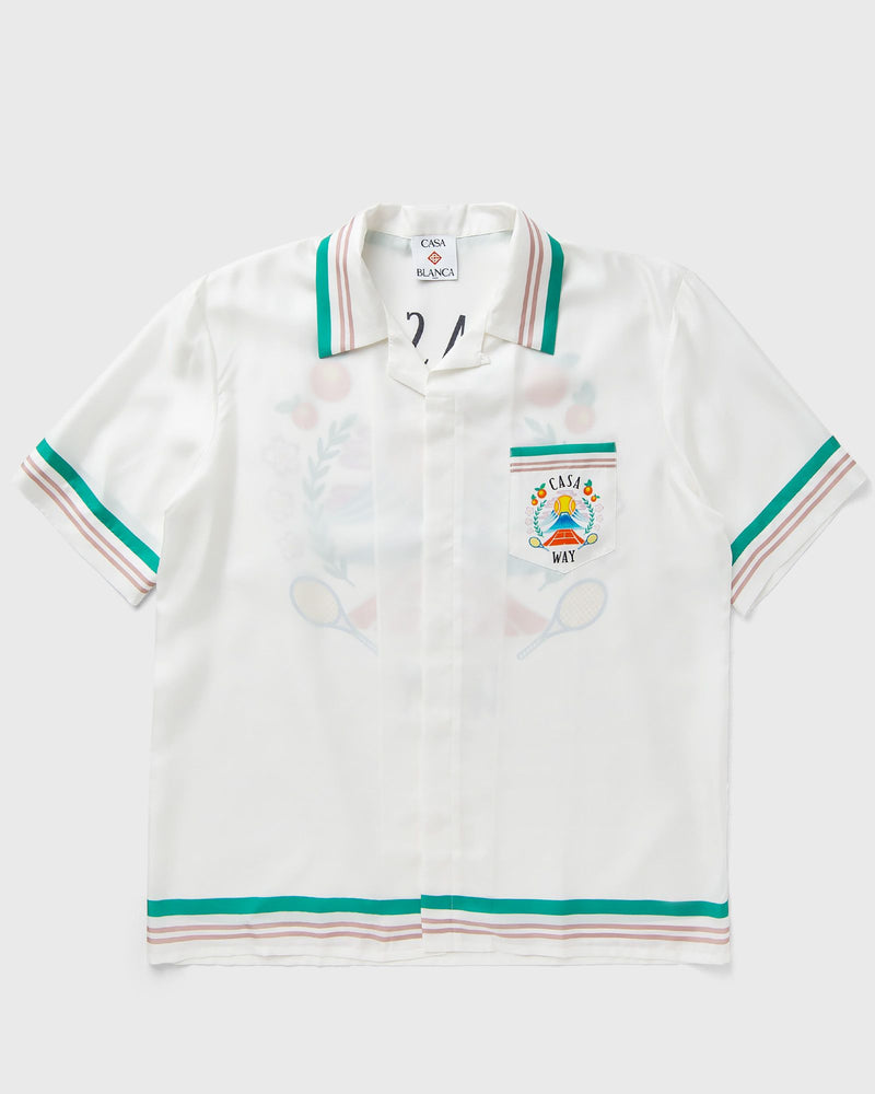 Casablanca CUBAN COLLAR SHORT SLEEVE SHIRT beige