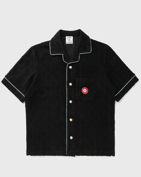Casablanca MENS TOWELLING MONOGRAM SHIRT black