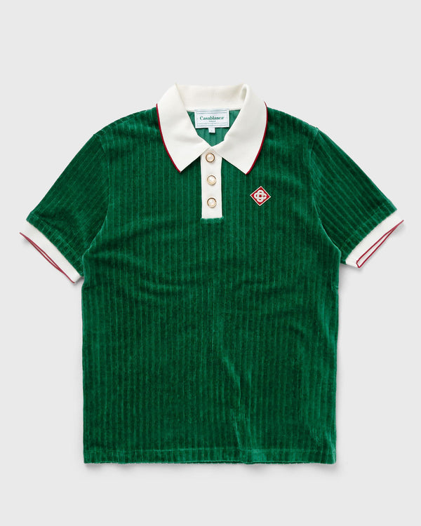 Casablanca RIB VELOUR POLO green