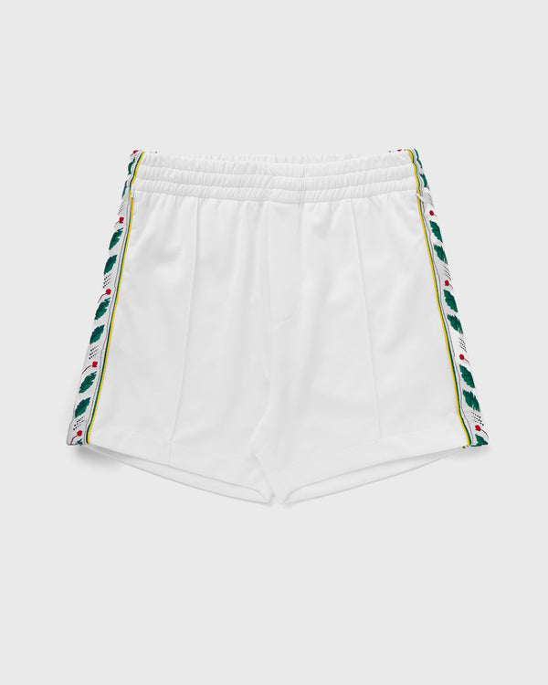 Casablanca MENS SEASONAL LAUREL TRACK SHORTS white