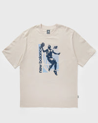 New Balance Hoops Graphic Vintage Tee beige