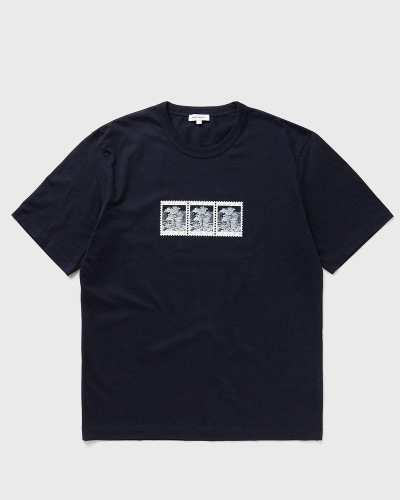 Norse Projects HOLGER POST STAMP PRINT TEE blue