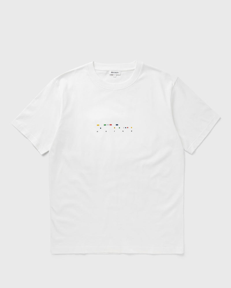 Norse Projects JOHANNES ORGANIC CODE PRINT TEE white