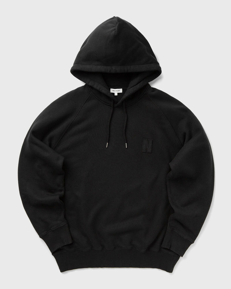 Norse Projects Marten Relaxed Organic Raglan N Patch Hoodie black