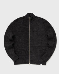 Norse Projects Hagen Wool Cotton Rib Full Zip Jacket grey