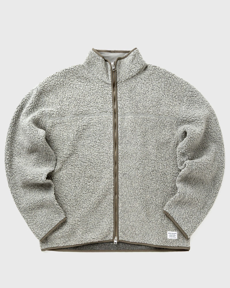 Norse Projects Bjorn Sherpa Wool Fleece Jacket grey