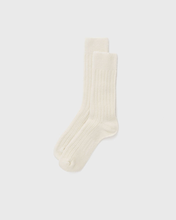 Norse Projects Bjarki Cashmere Wool Blend Rib Sock beige