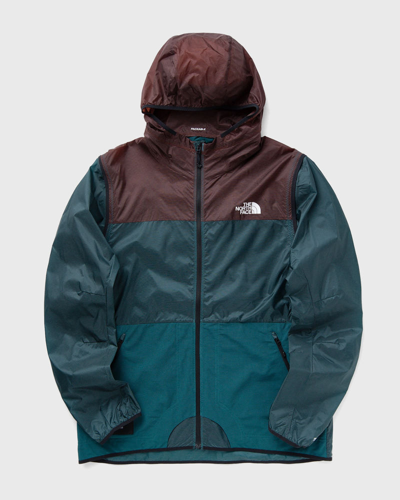 The North Face X SOUKUU TRAIL RUN CONVERTIBLE WIND JACKET brown|green