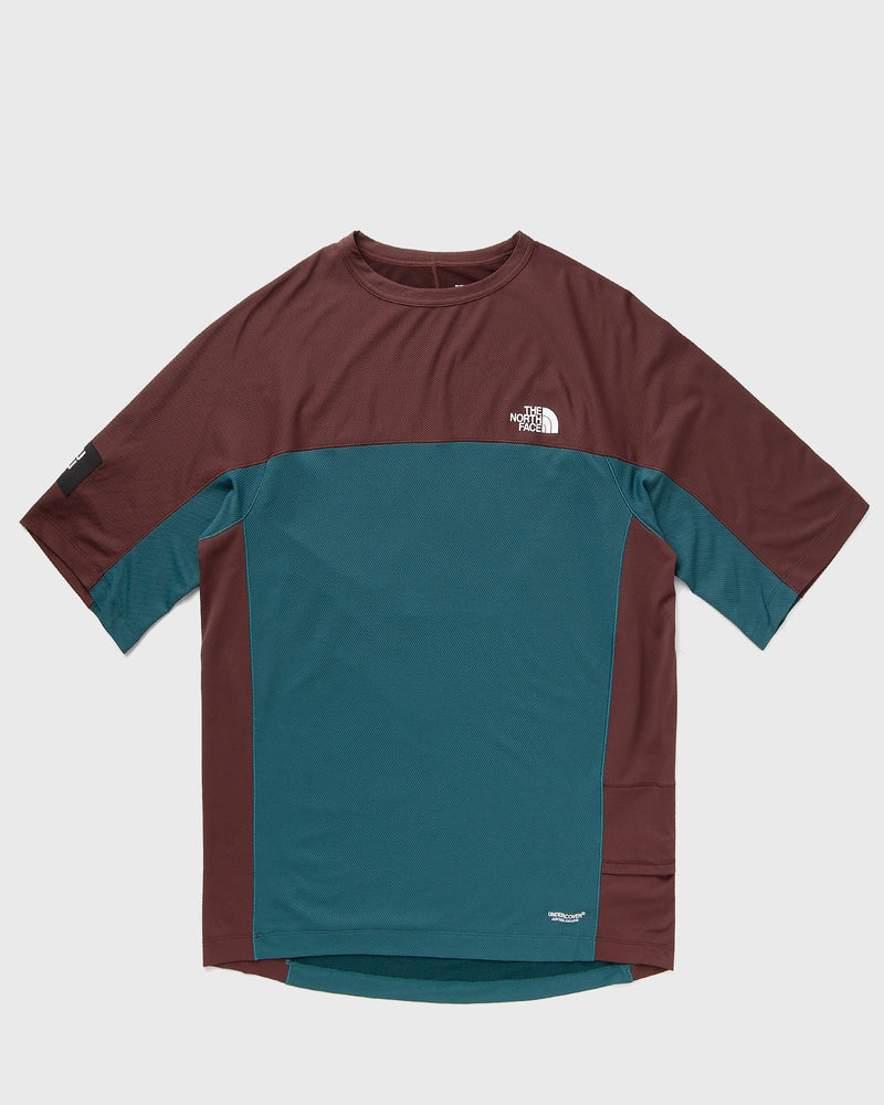 The North Face X SOUKUU TRAIL RUN PERFORATED SHORT SLEEVE brown|green