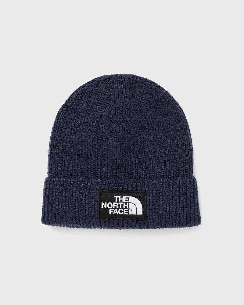 The North Face TNF LOGO BOX CUFFED BEANIE blue