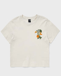 The North Face Womens Flora Embro Regular Short Sleeve Tee-G Beige