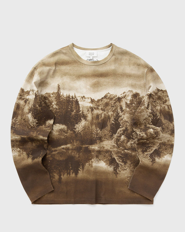 Maison Kitsune LANDSCAPE COMFORT TEE-SHIRT brown