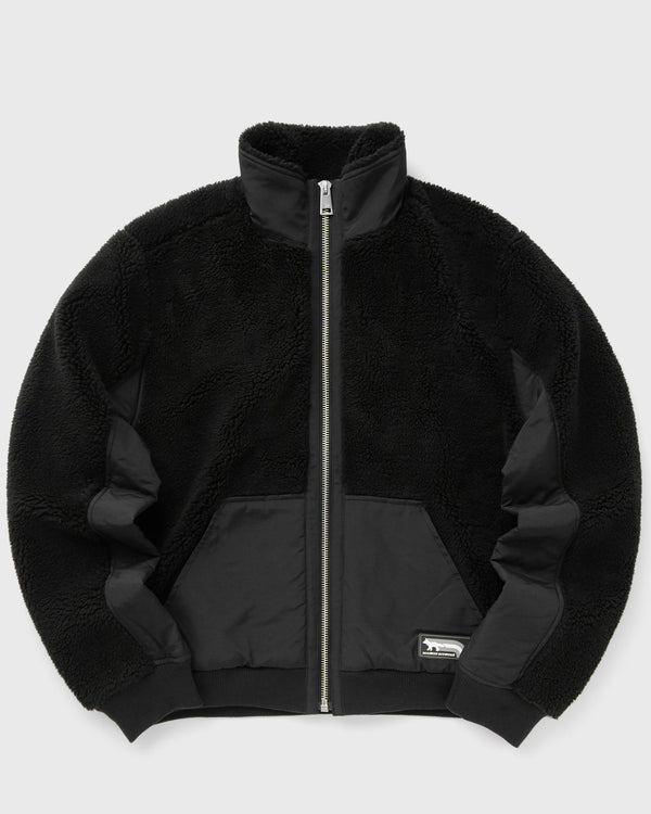 Maison Kitsune FLASH FOX FLEECE JACKET black